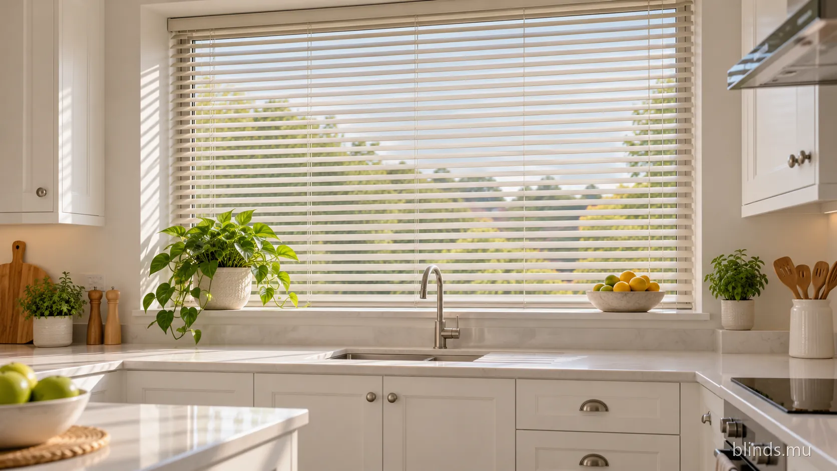 Kitchen · Aluminium blinds