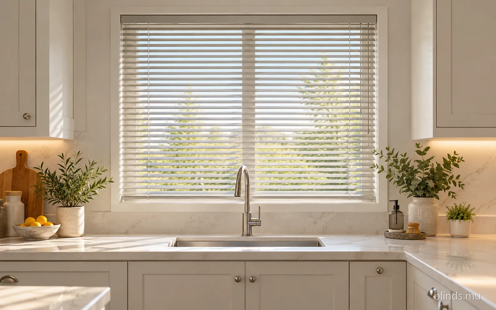Kitchen · Aluminium blinds